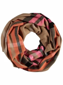 Fraas Schals & Tücher<Damen Schlauchschal camel kariert