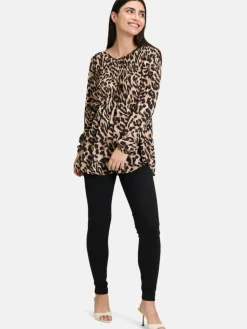 Betty Barclay Blusen<Damen Schlupfbluse schwarz mehrfarbig gemustert