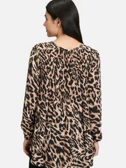 Betty Barclay Blusen<Damen Schlupfbluse schwarz mehrfarbig gemustert