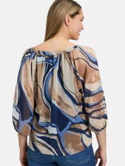 Betty & Co Blusen<Damen Schlupfbluse mehrfarbig gemustert