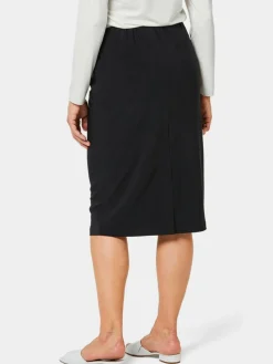 Goldner Röcke<Damen Schlupfrock - Kombistarker Schlupfrock schwarz uni