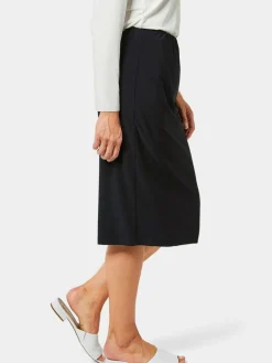 Goldner Röcke<Damen Schlupfrock - Kombistarker Schlupfrock schwarz uni