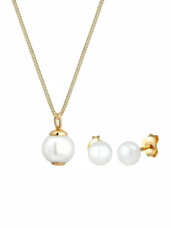 Elli Schmuck<Damen Schmuckset gold uni