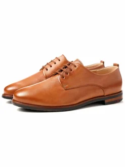 Lloyd Schnürschuhe<Damen Schnürschuh cognac uni