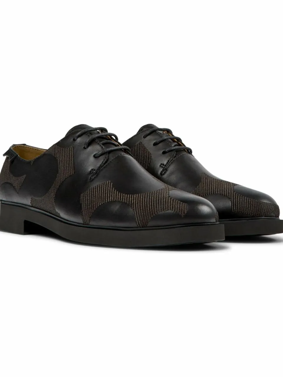 Camper Schnürschuhe<Damen Schnürschuhe - Iman schwarz uni