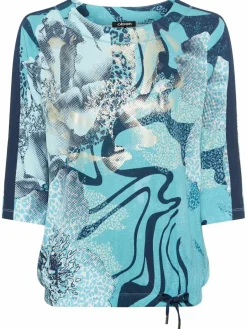 Olsen Shirts & Tops<Damen Shirt blau bedruckt