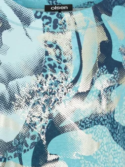 Olsen Shirts & Tops<Damen Shirt blau bedruckt