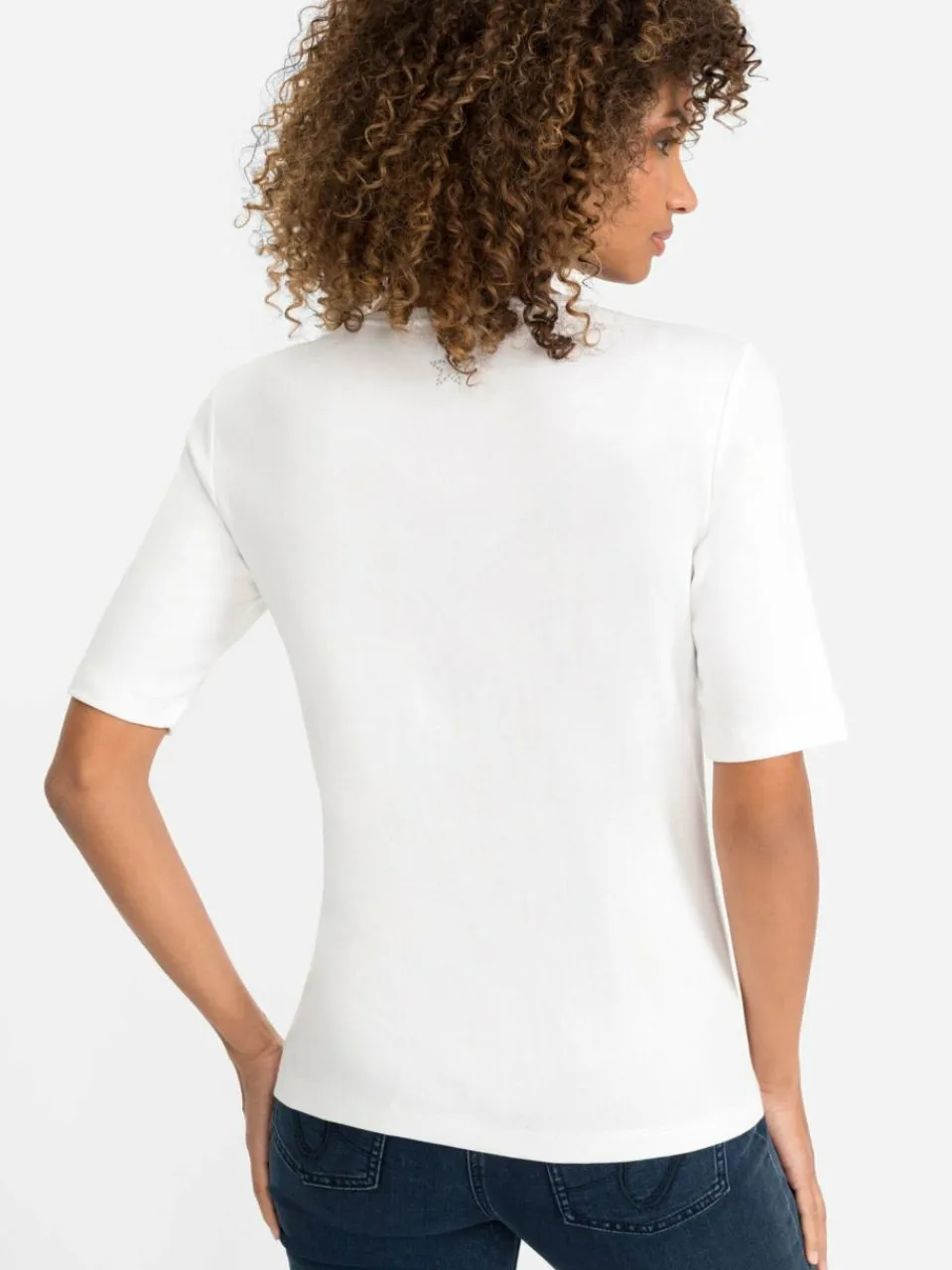 Olsen Shirts & Tops<Damen Shirt weiß uni