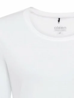 Olsen Shirts & Tops<Damen Shirt weiß uni