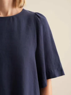 Seidensticker Blusen<Damen Shirtbluse - Uni blau uni