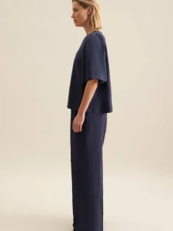 Seidensticker Blusen<Damen Shirtbluse - Uni blau uni