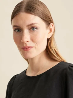 Seidensticker Blusen<Damen Shirtbluse - Uni schwarz uni