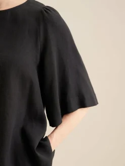 Seidensticker Blusen<Damen Shirtbluse - Uni schwarz uni