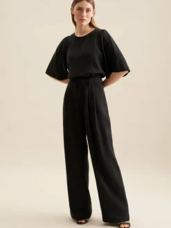 Seidensticker Blusen<Damen Shirtbluse - Uni schwarz uni