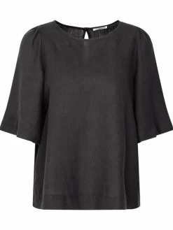 Seidensticker Blusen<Damen Shirtbluse - Uni schwarz uni