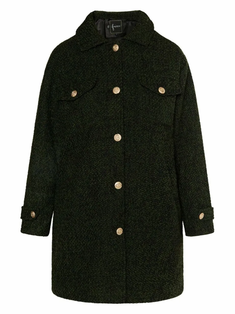 Faina Blazer<Damen Shirtjacket tanne uni