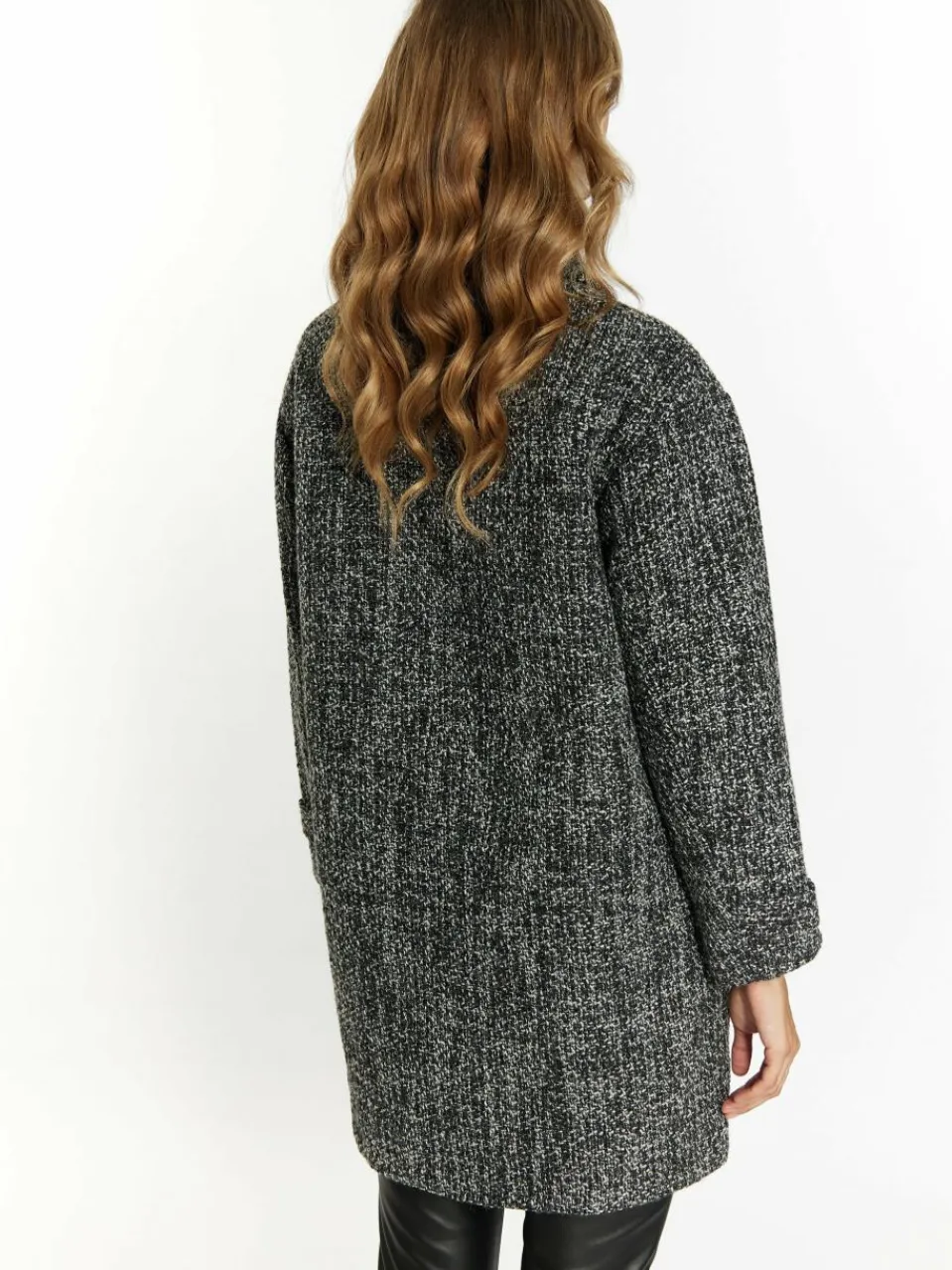 Faina Blazer<Damen Shirtjacket grau uni