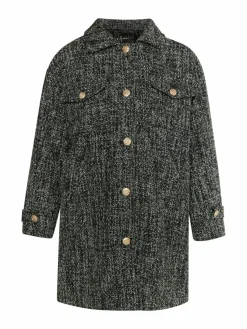 Faina Blazer<Damen Shirtjacket grau uni