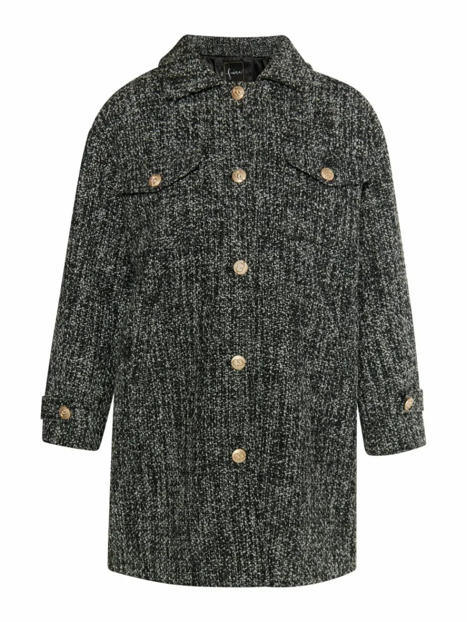 Faina Blazer<Damen Shirtjacket grau uni