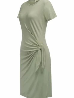 Ragwear Kleider<Damen Shirtkleid - Knotta grün uni