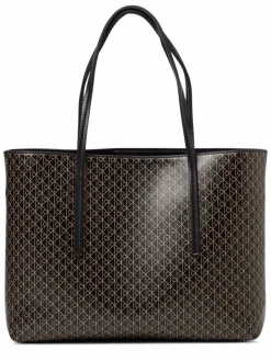 Calvin Klein Taschen & Rucksäcke<Damen Shopper schwarz sand gemustert