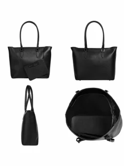 Cluty Taschen & Rucksäcke<Damen Shopper schwarz uni