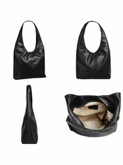 piké Taschen & Rucksäcke<Damen Shopper schwarz uni