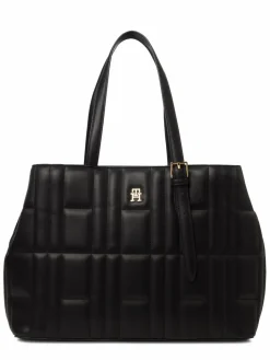 Tommy Hilfiger Taschen & Rucksäcke<Damen Shopper schwarz uni