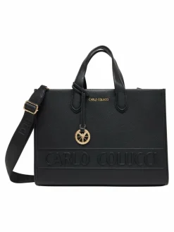 Carlo Colucci Taschen & Rucksäcke<Damen Shopper - Emanuelli schwarz gemustert