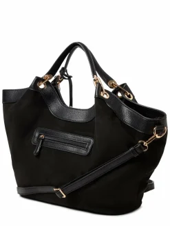 L.Credi Taschen & Rucksäcke<Damen Shopper - Pheline schwarz uni