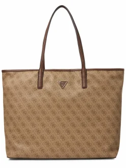 GUESS Taschen & Rucksäcke<Damen Shopper - Victtoria taupe gemustert