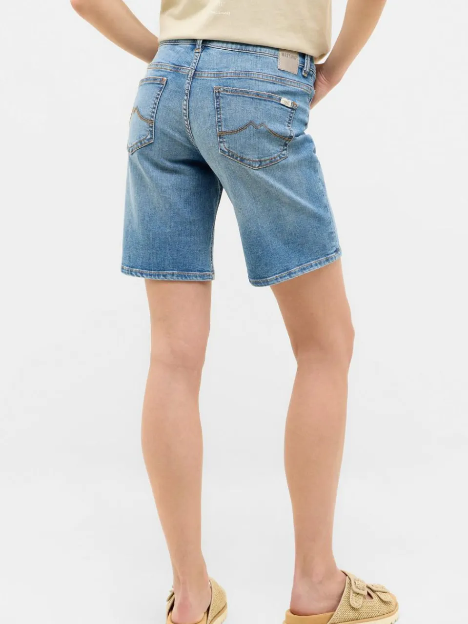 Mustang Jeans<Damen Short blau uni