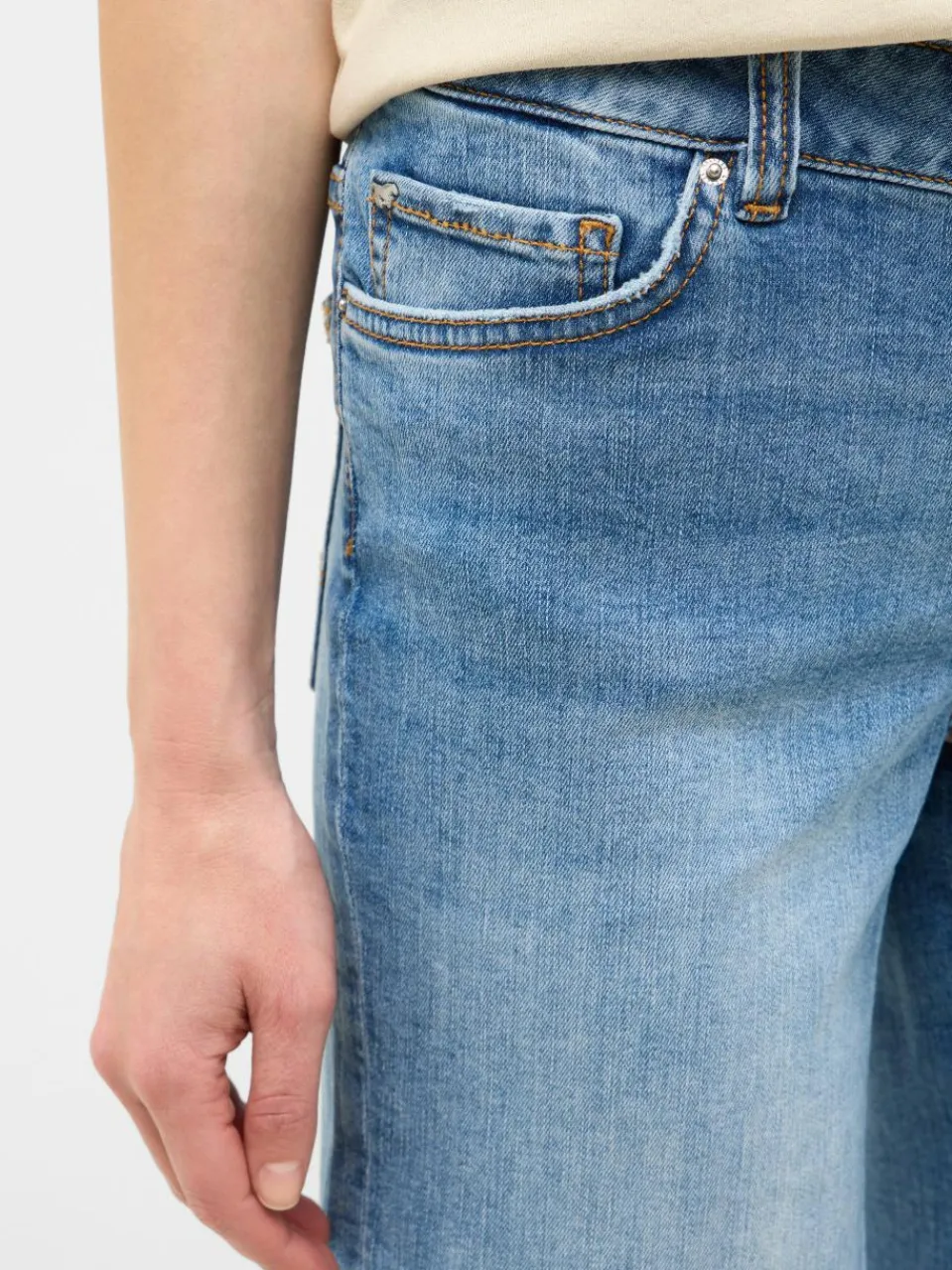 Mustang Jeans<Damen Short blau uni