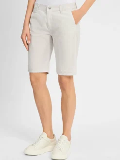 MAC Hosen<Damen Shorts - Chino hellgrau uni