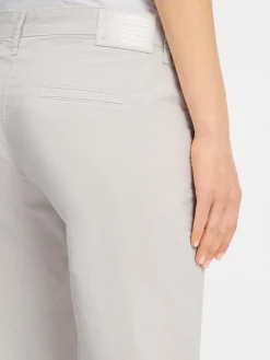 MAC Hosen<Damen Shorts - Chino hellgrau uni