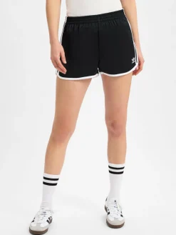 adidas Originals Hosen<Damen Shorts - 3S Sprinter schwarz weiß uni