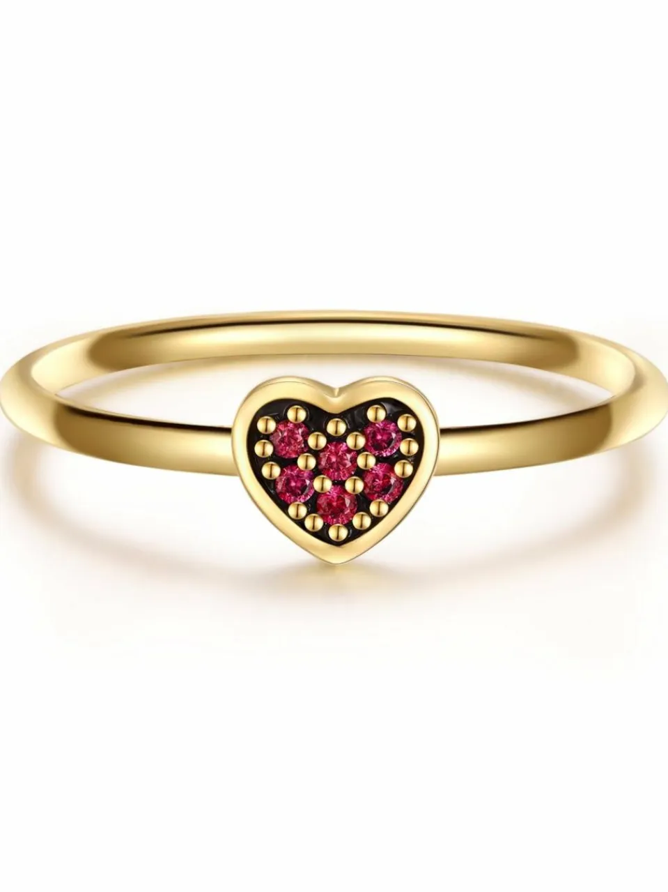 Glanzstücke München Schmuck<Damen Silberring - Herz gold uni