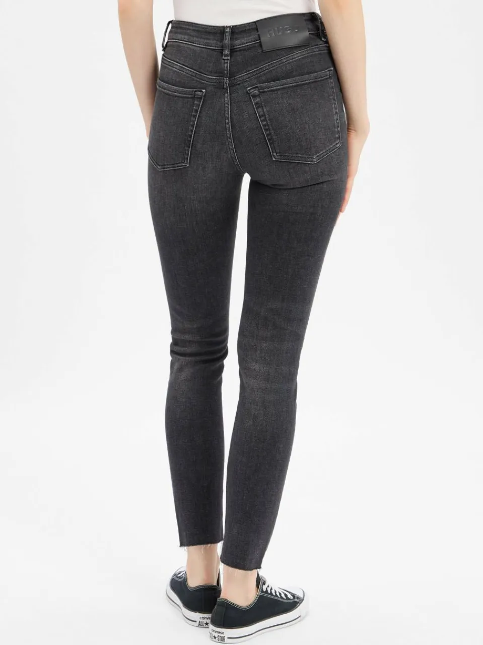 HUGO Jeans<Damen Skinny Fit Jeans - Girali_2 anthrazit uni