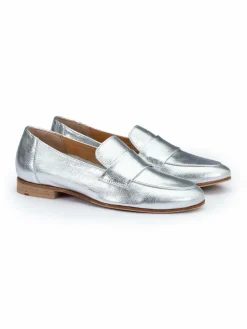 Lloyd Slipper<Damen Slipper silber uni