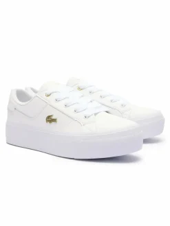 Lacoste Sneaker<Damen Sneaker weiß uni