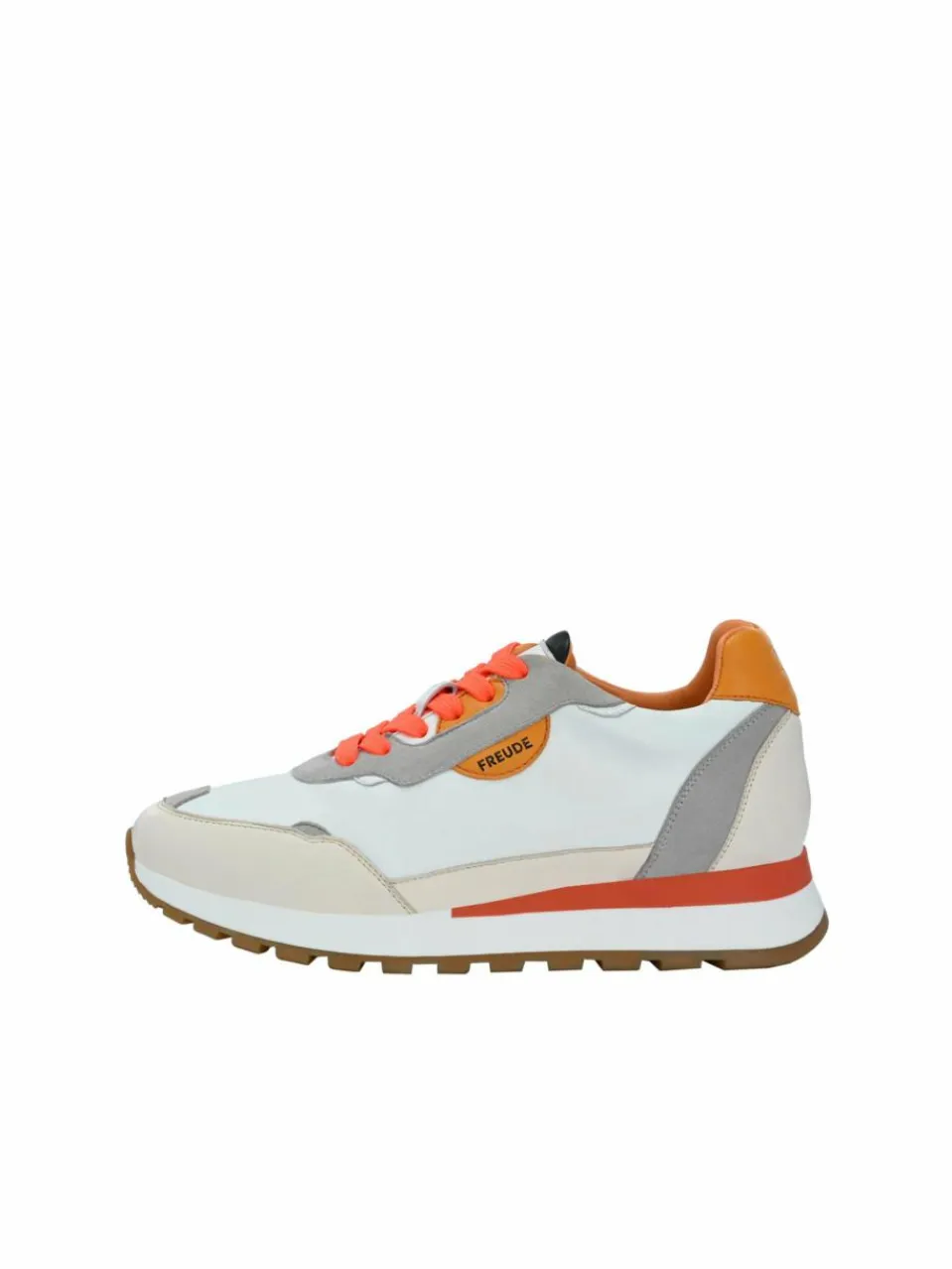 FREUDE Sneaker<Damen Sneaker - AGATA weiß orange uni