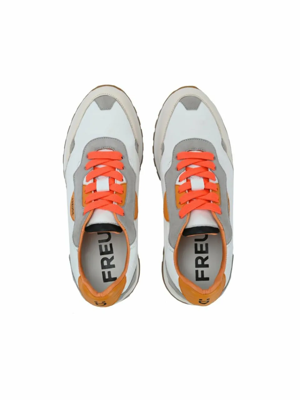 FREUDE Sneaker<Damen Sneaker - AGATA weiß orange uni
