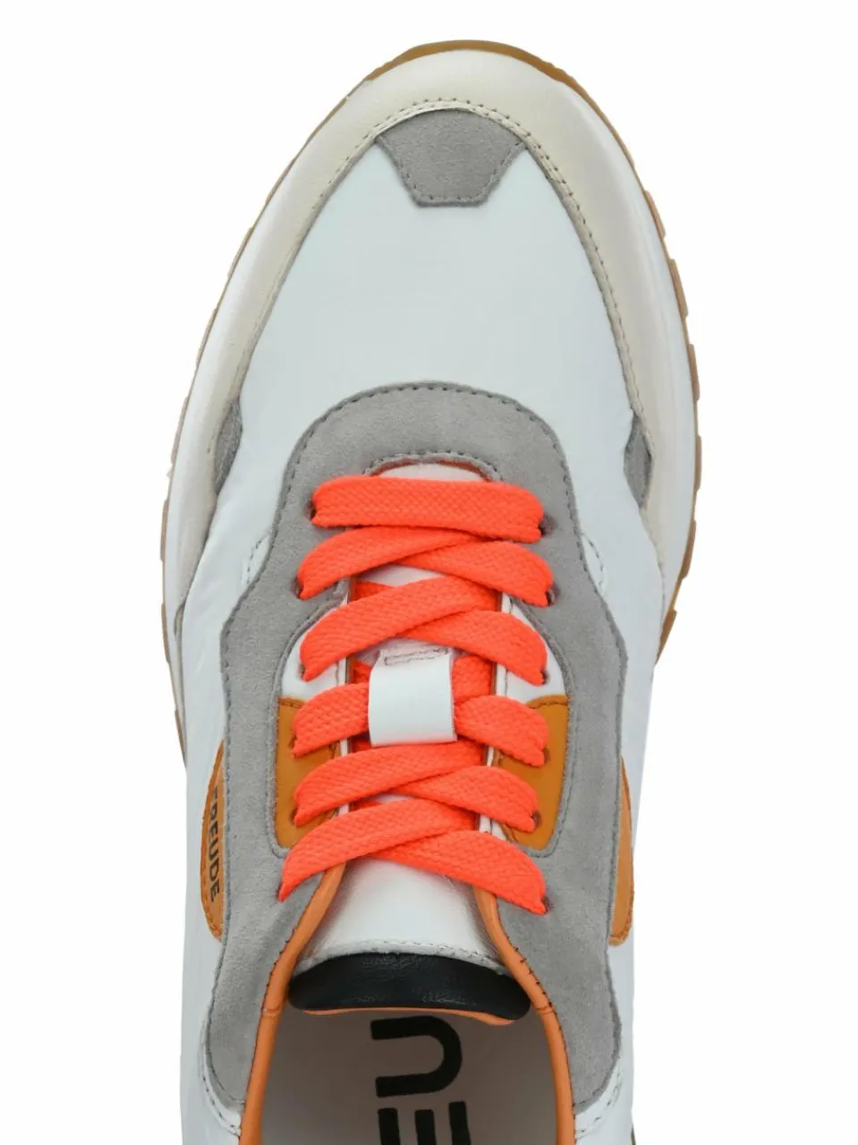 FREUDE Sneaker<Damen Sneaker - AGATA weiß orange uni