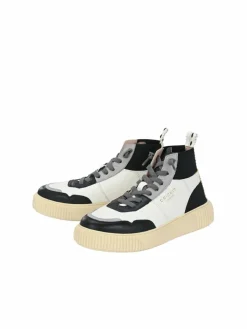 Crickit Sneaker<Damen Sneaker - OLISA weiß schwarz bedruckt