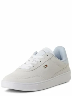 Tommy Hilfiger Sneaker<Damen Sneaker aus Leder weiß uni