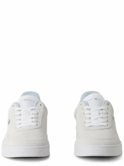 Tommy Hilfiger Sneaker<Damen Sneaker aus Leder weiß uni