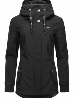 Ragwear Jacken & Westen<Damen Softshelljacke - Monadde Softshell schwarz uni