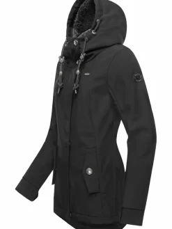 Ragwear Jacken & Westen<Damen Softshelljacke - Monadde Softshell schwarz uni
