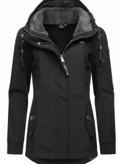 Ragwear Jacken & Westen<Damen Softshelljacke - Monadde Softshell schwarz uni