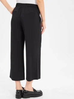 comma Hosen<Damen Sommerhose schwarz uni